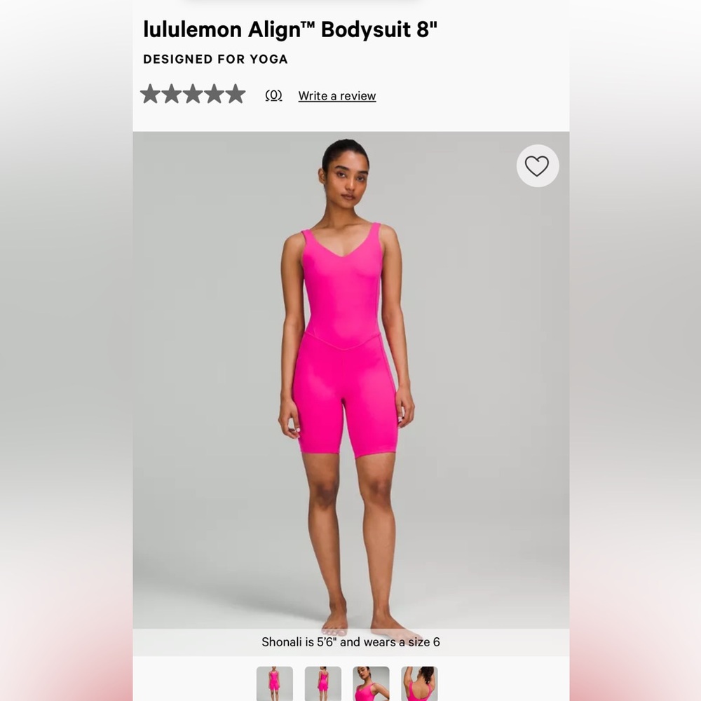 Lulu Align bodysuit, NWT